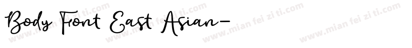 Body Font East Asian字体转换